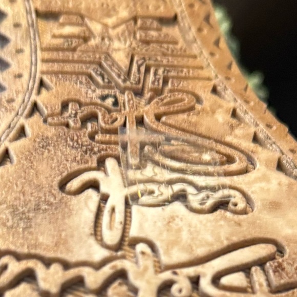 El Vaquero Mirea Silverstone Green Wedge Mocassin Boots!! NEW W/TAGS, dust bag - Picture 6 of 9